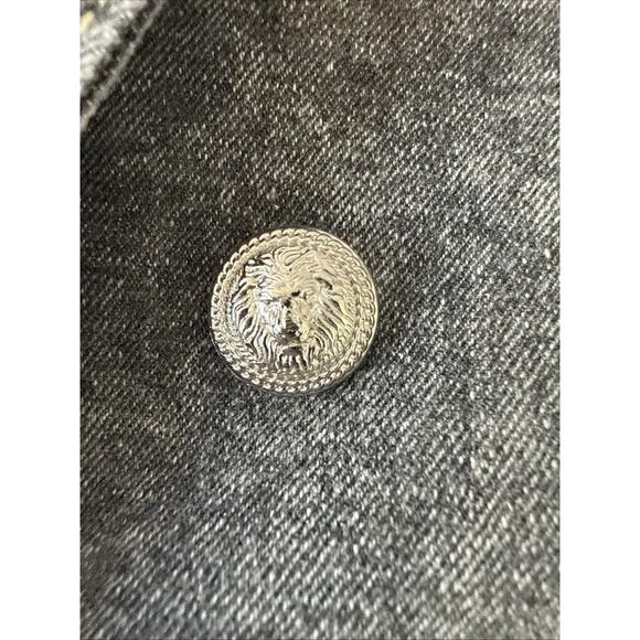 Savannah Jane Women’s 3X Whimsigoth Black Acid Washed Denim Blazer Jacket Boho - Picture 9 of 10